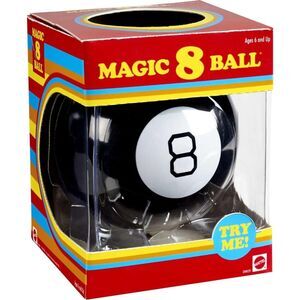 Mattel Games Magic 8 Ball Fortune Telling Toy Retro Game for Kids